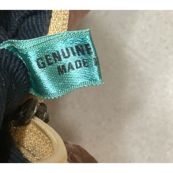 Signed Emily Ann Of Boca Raton Hand Painted Leather Make Up Pouch Wallet Clutch - Picture 9 of 15